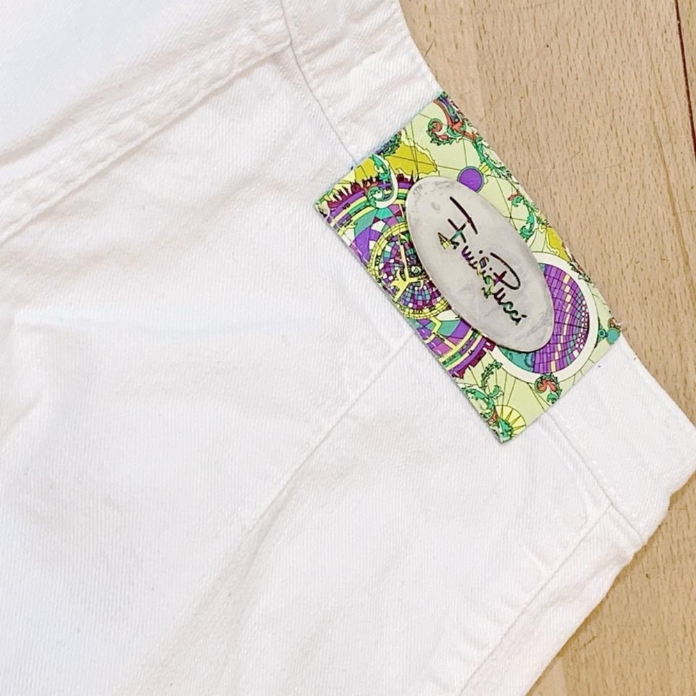 White Emilio Pucci Bootcut Jeans Truevintage Mint Condition IT 38 - Picture 3 of 11